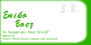 eniko bocz business card